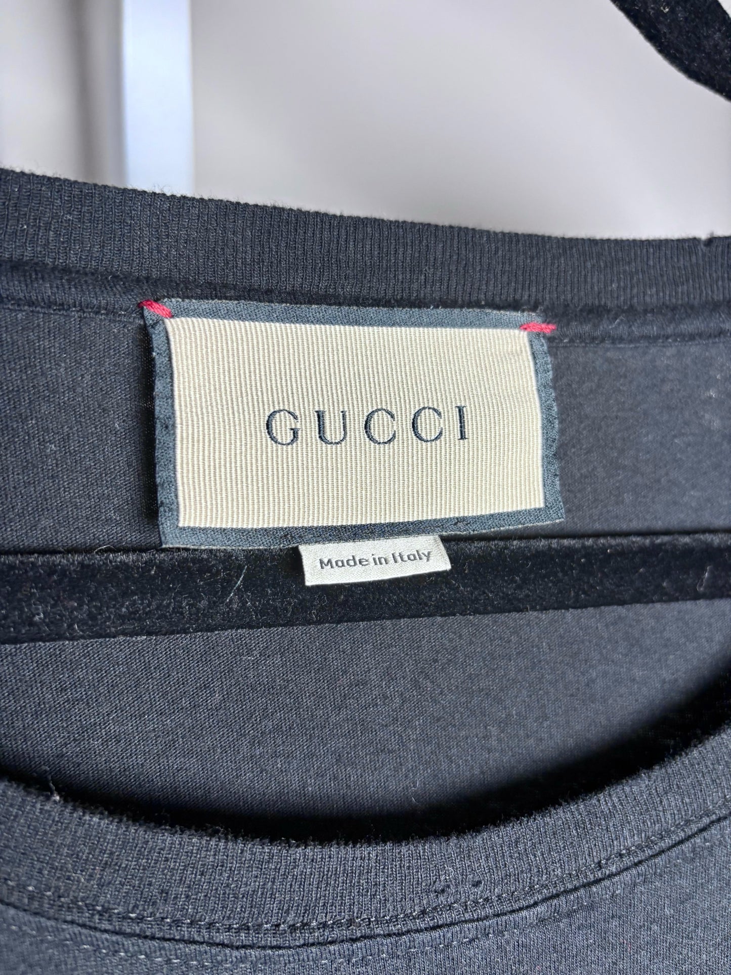 Mens Size L Gucci Black 100% Cotton Solid Men's Shirt