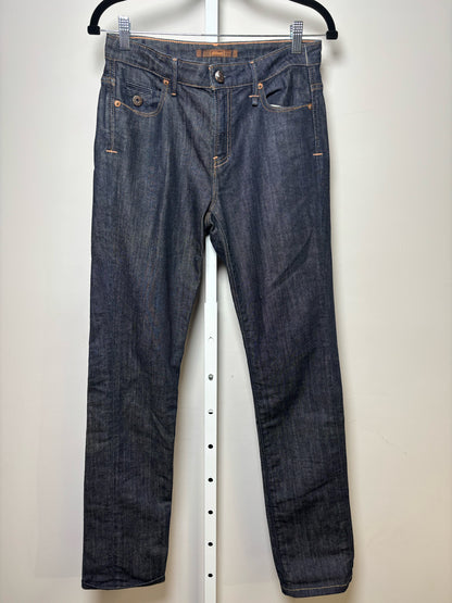 Women Size 28 (6/M) Deneer Black Solid Denim Jeans
