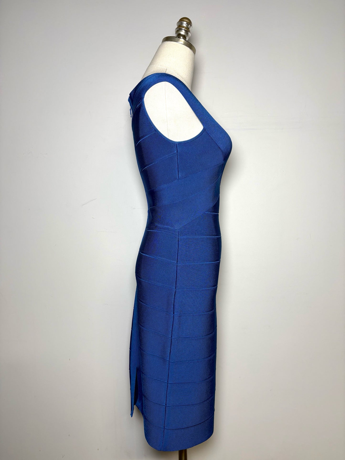 Women Size S Herve Leger Paris Blue Bandage Bodycon Dress