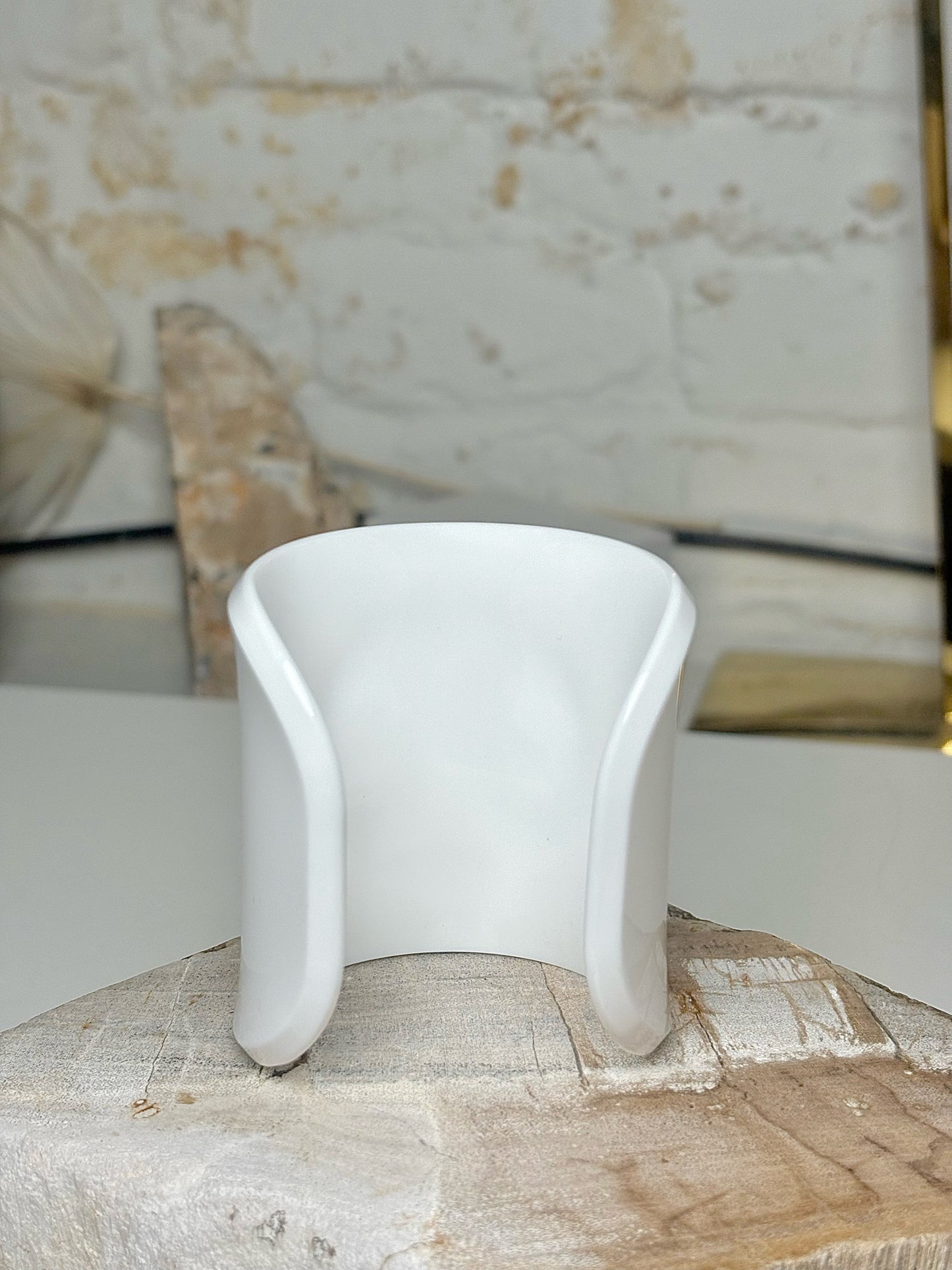 Acrylic Tory Burch White Cuff Bracelet