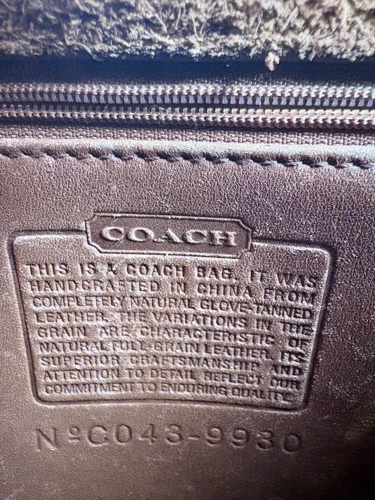 Women's Coach #9930 Murphy Vintage Leather Pre-owned Caramel Purse