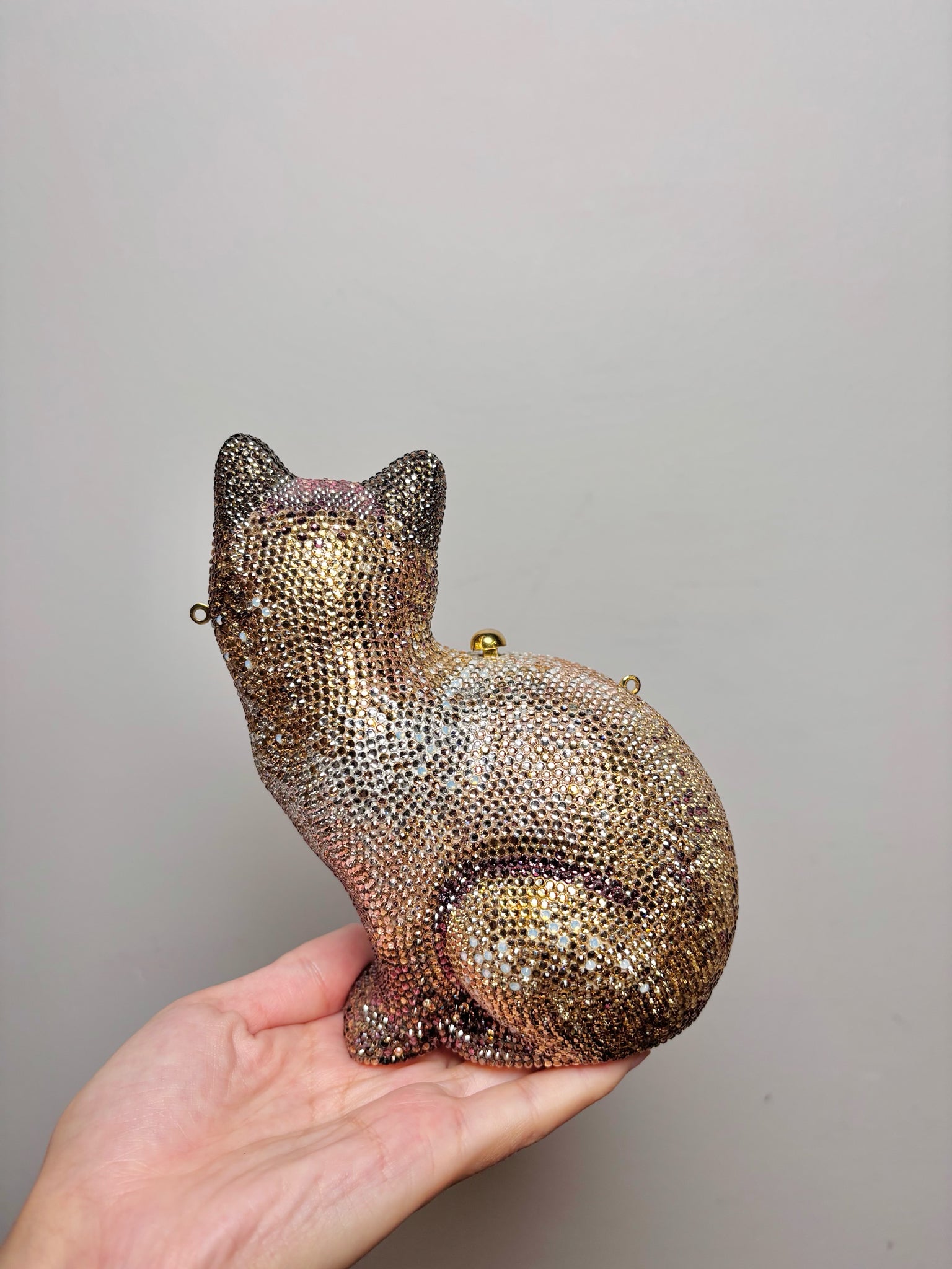Judith Leiber Siamese Cat Swarovski Clutch Evening Clutch Bag