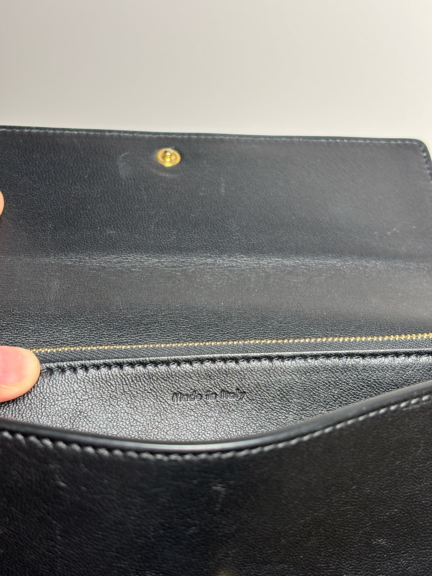 Leather Celine Black Wallet