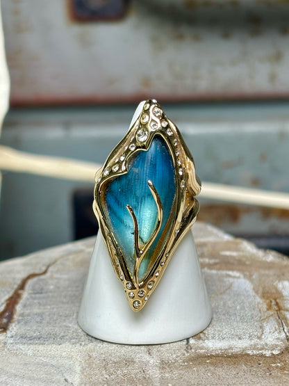 Alexis Bittar Gold, turquoise Ring