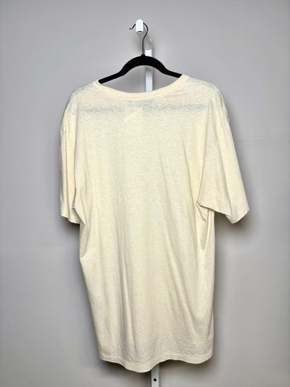 Women Size L Gucci x Disney Rat Collection Ivory Print Pre-owned Linen T-shirt