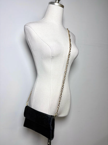 Ann Mashburn Black Ponyhair Pre-owned Clutch Purse