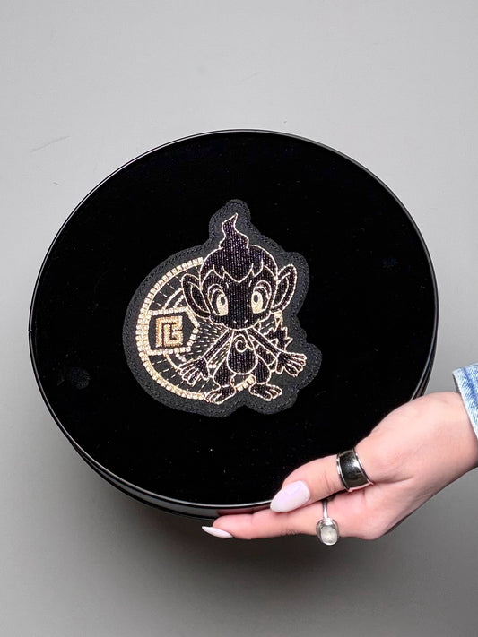 Balmain Paris x Pokemon25th Anniversary Chimchar Felt Patch NWT, Pre-owned