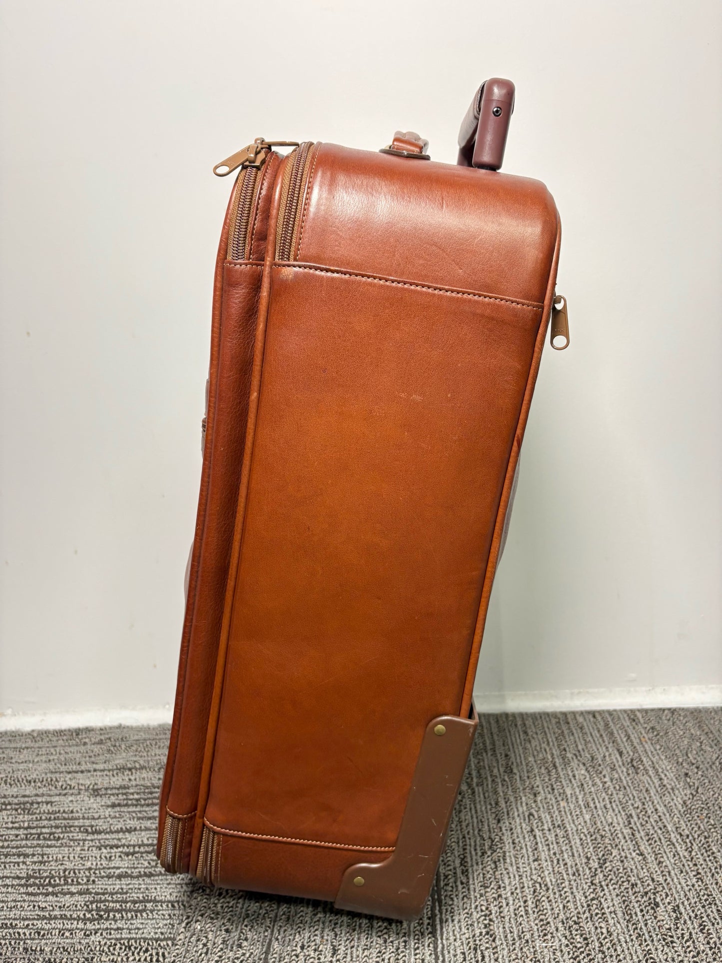 Men's Marley Hodgson Leather Cowhide Chestnut Brown No. 51 Suitcase
