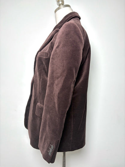 Women Size 0 ba&sh Chocolate Brown Solid NWOT Boop Blazer