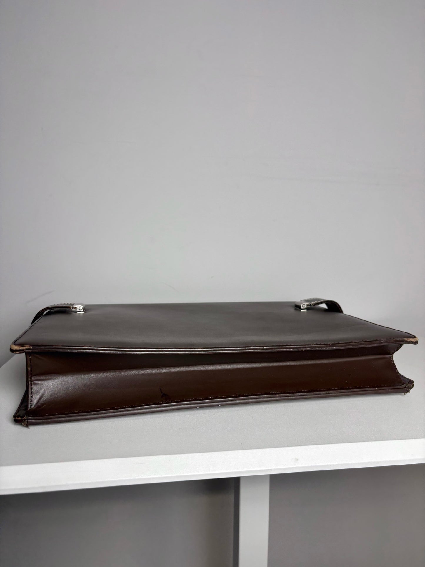 Men's Jaeger LeCoultre Leather Brown Briefase