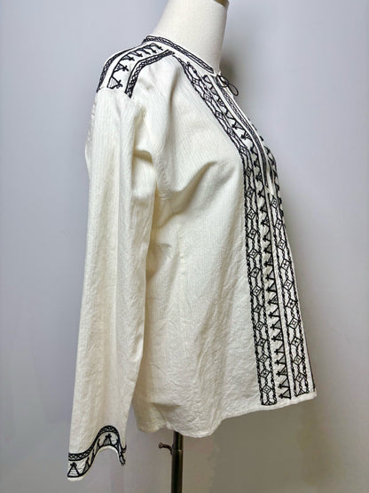 Women Size XS Alanui Off White Embroidered Cotton NWT Top