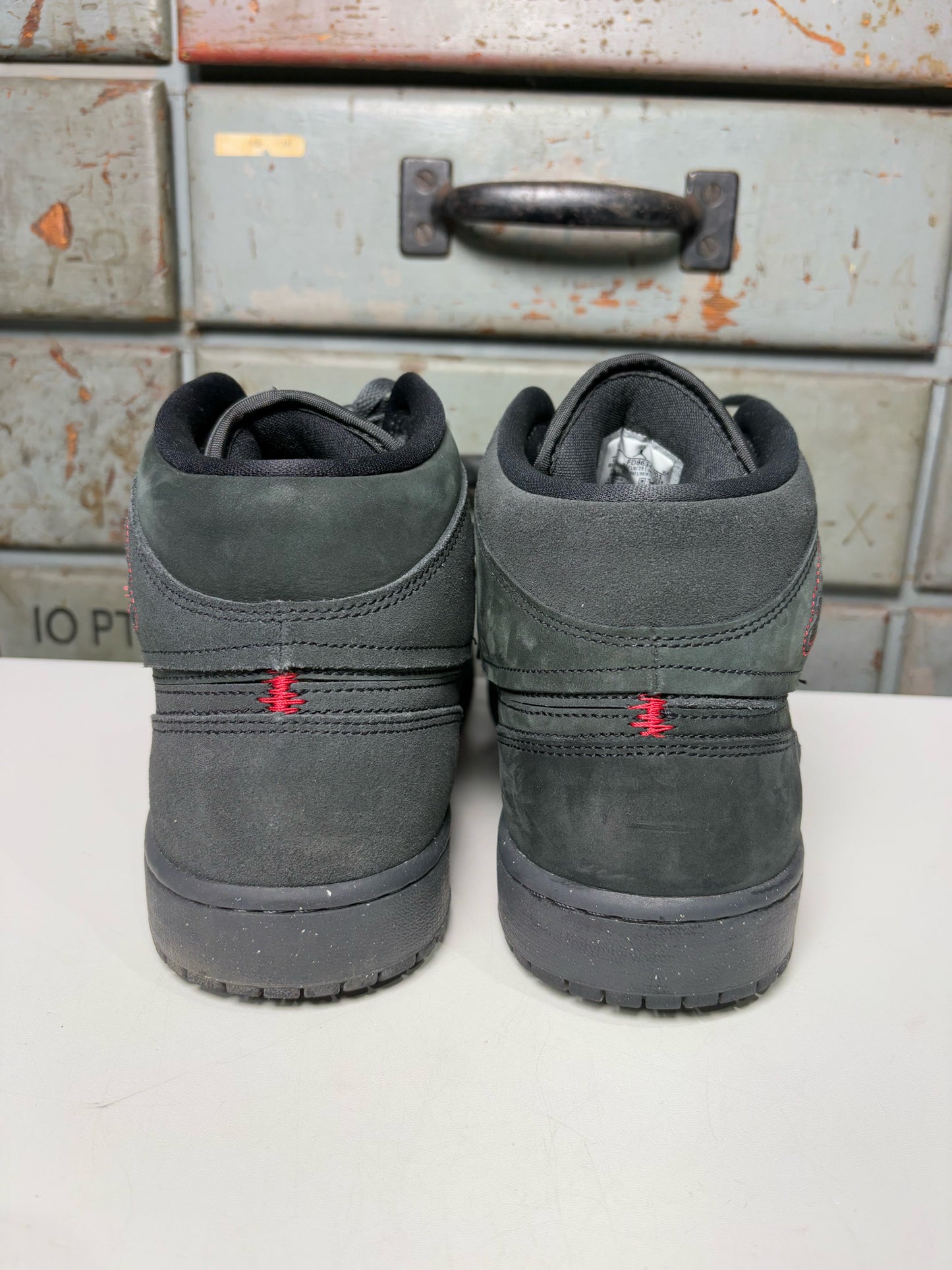 Nike Black Suede Solid 12 Men's Air Jordan SE Craft Shoes