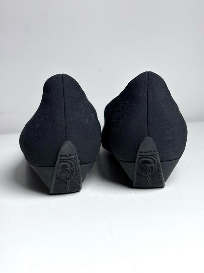 W Shoe Size 8 Ferragamo Black Flats