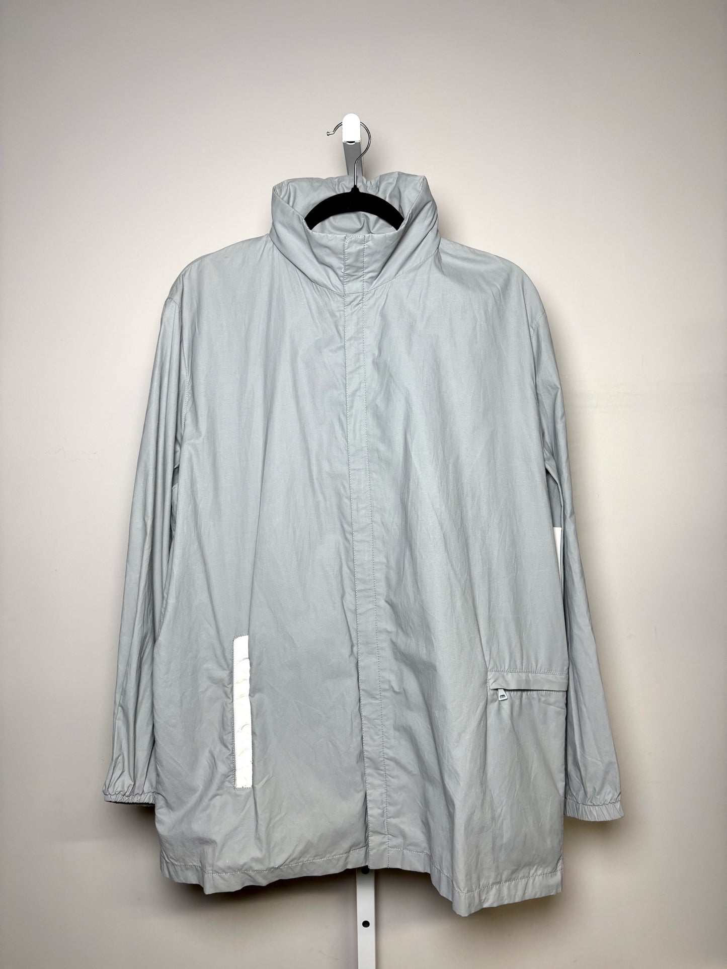 Prada Light Gray Cotton Blend Men's 48 (M) Winderbreaker Jacket
