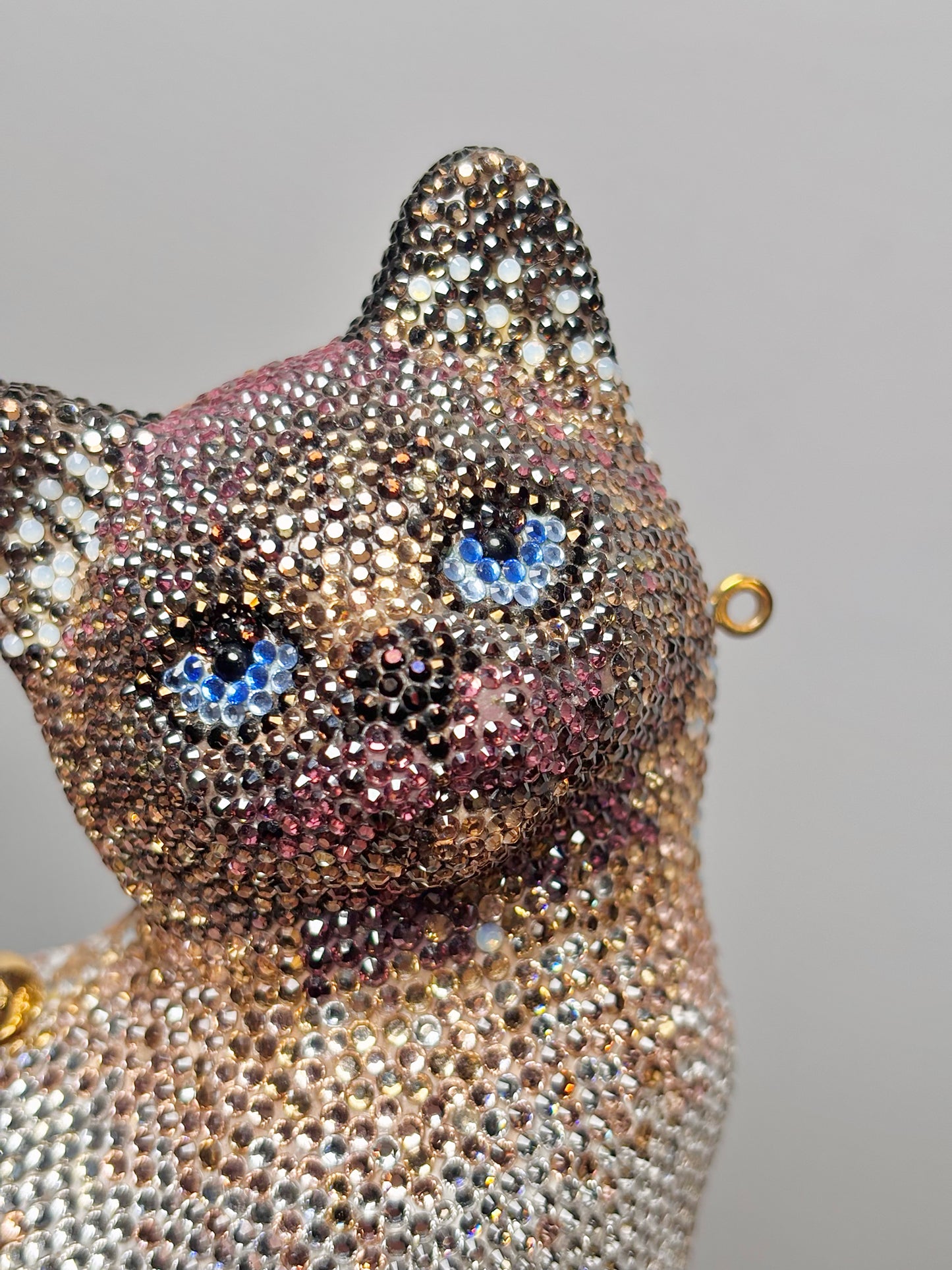 Judith Leiber Siamese Cat Swarovski Clutch Evening Clutch Bag