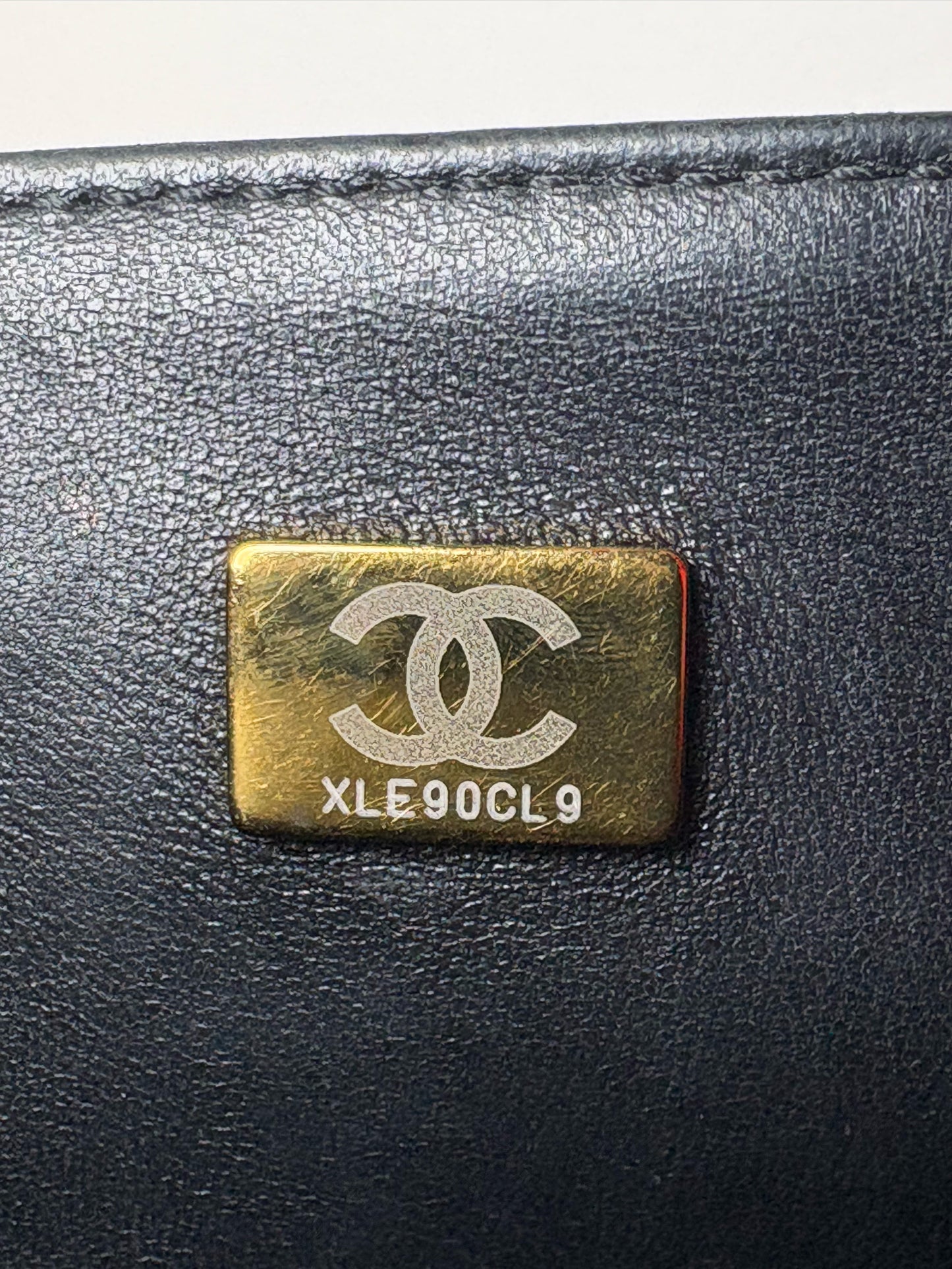 Chanel Small Boy Bag Quilted Calfskin, Ruthenium Black Pre-owned Purse