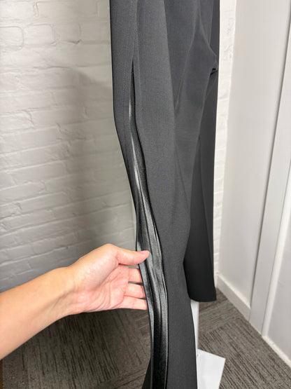 Women Size 48 (Small) Giorgio Armani Black Solid Pants