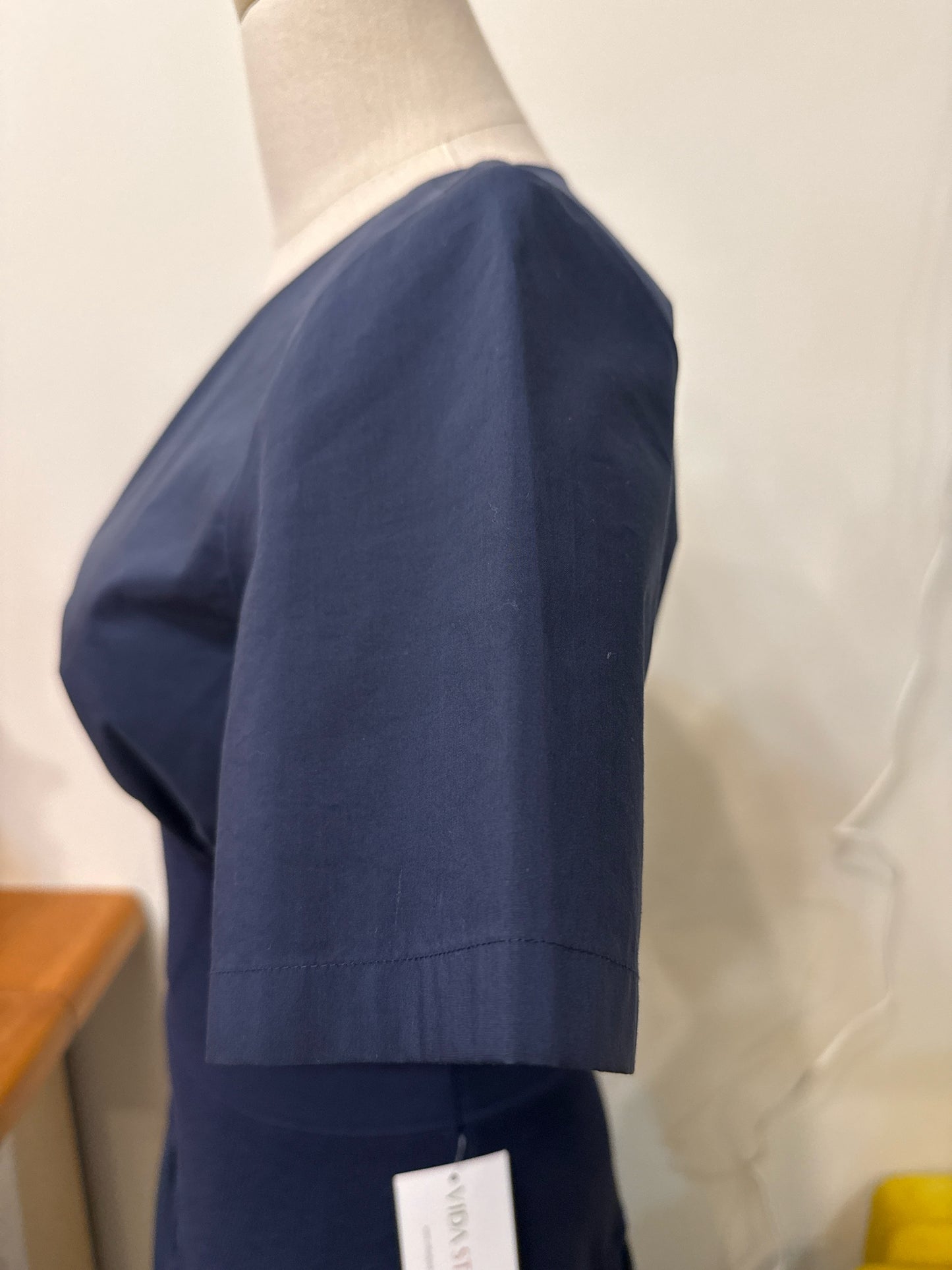 Women Size S Jonathan Simkhai Blue Solid Knit Waistband Pre-owned Top