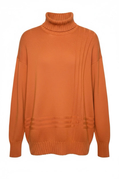 Brioni Orange Cashmere knit Men's Mens Size 54 (XL US) Sweater