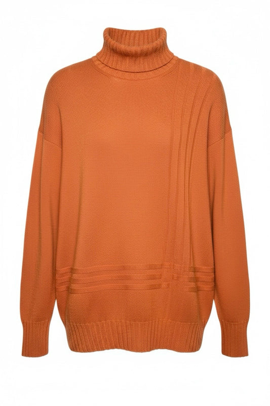 Brioni Orange Cashmere knit Men's Mens Size 54 (XL US) Sweater