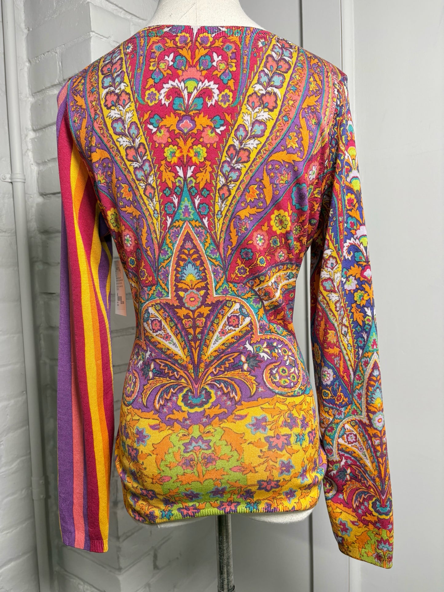 Women Size 42 Etro Orange, red, blue Print Top