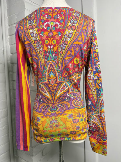 Women Size 42 Etro Orange, red, blue Print Top