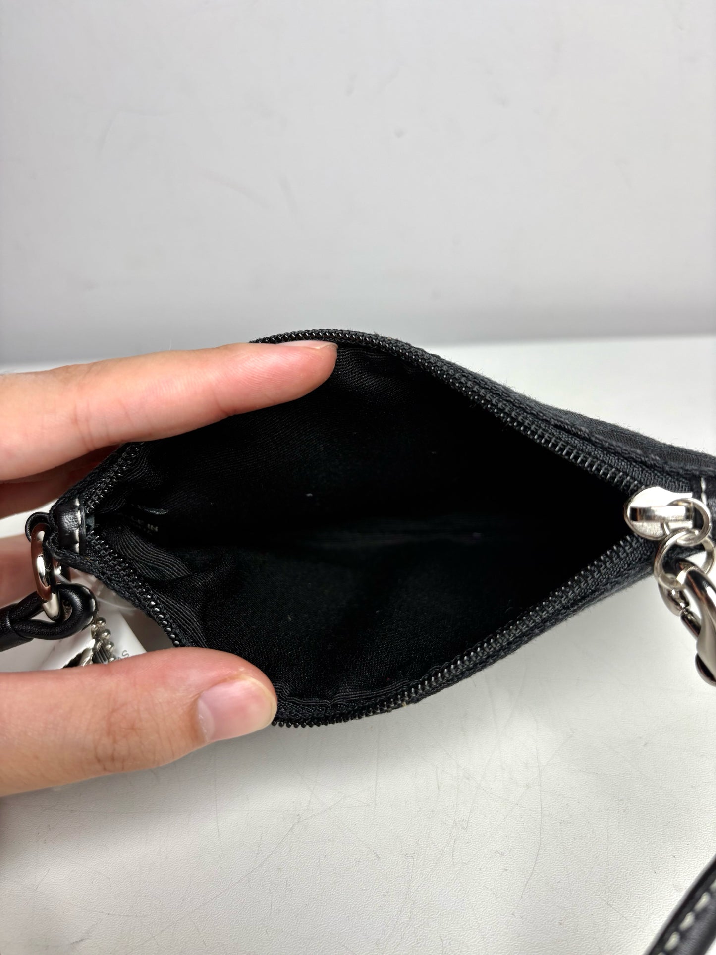 Coach Monogram Vintage Canvas NWT Black Mini Purse