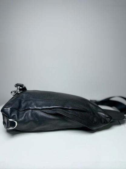 Coach Black Leather Solid Men'sThompson Sling Bag