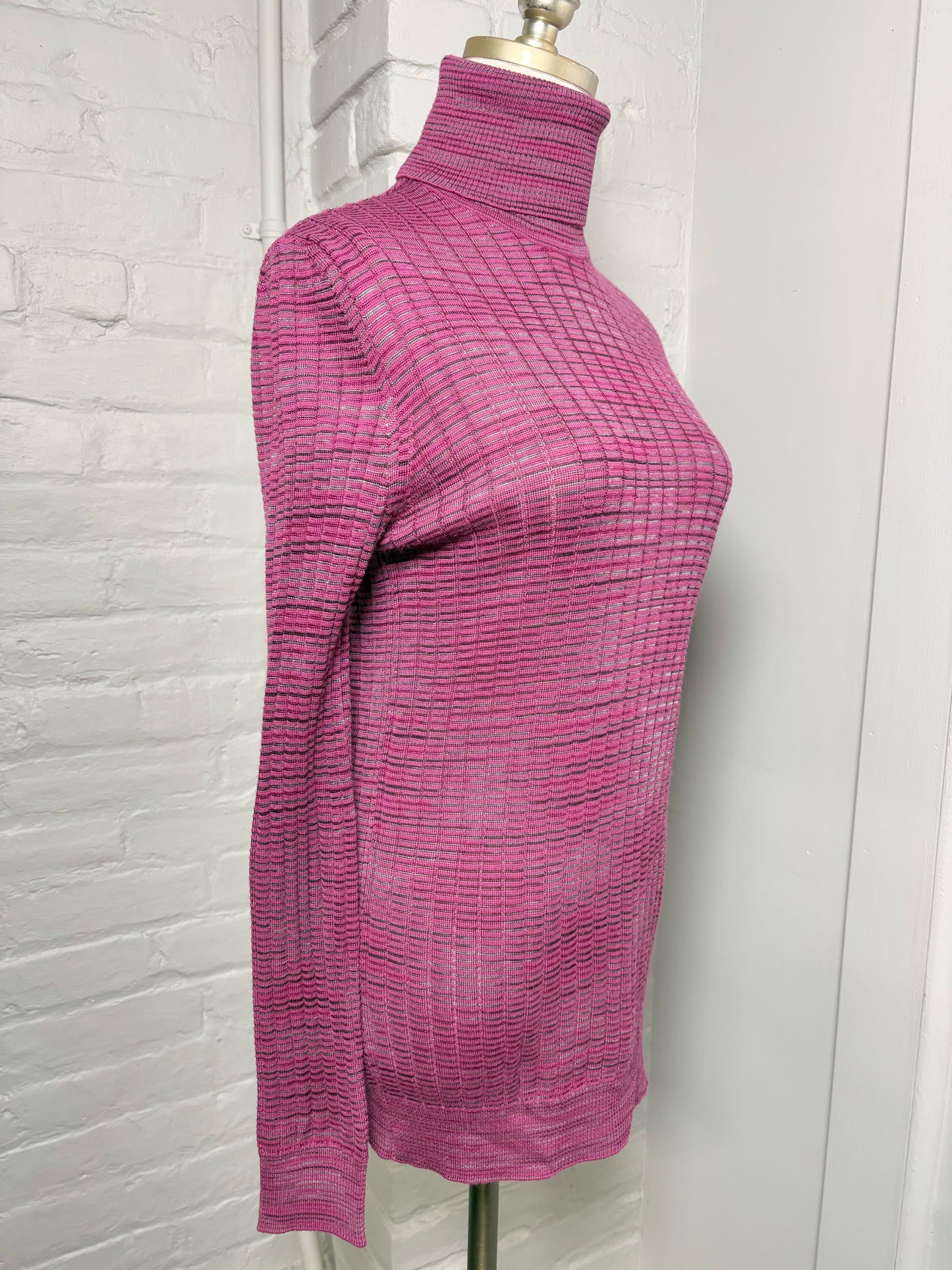 Women Size 6 Missoni Magenta Rectangle Check Sweater