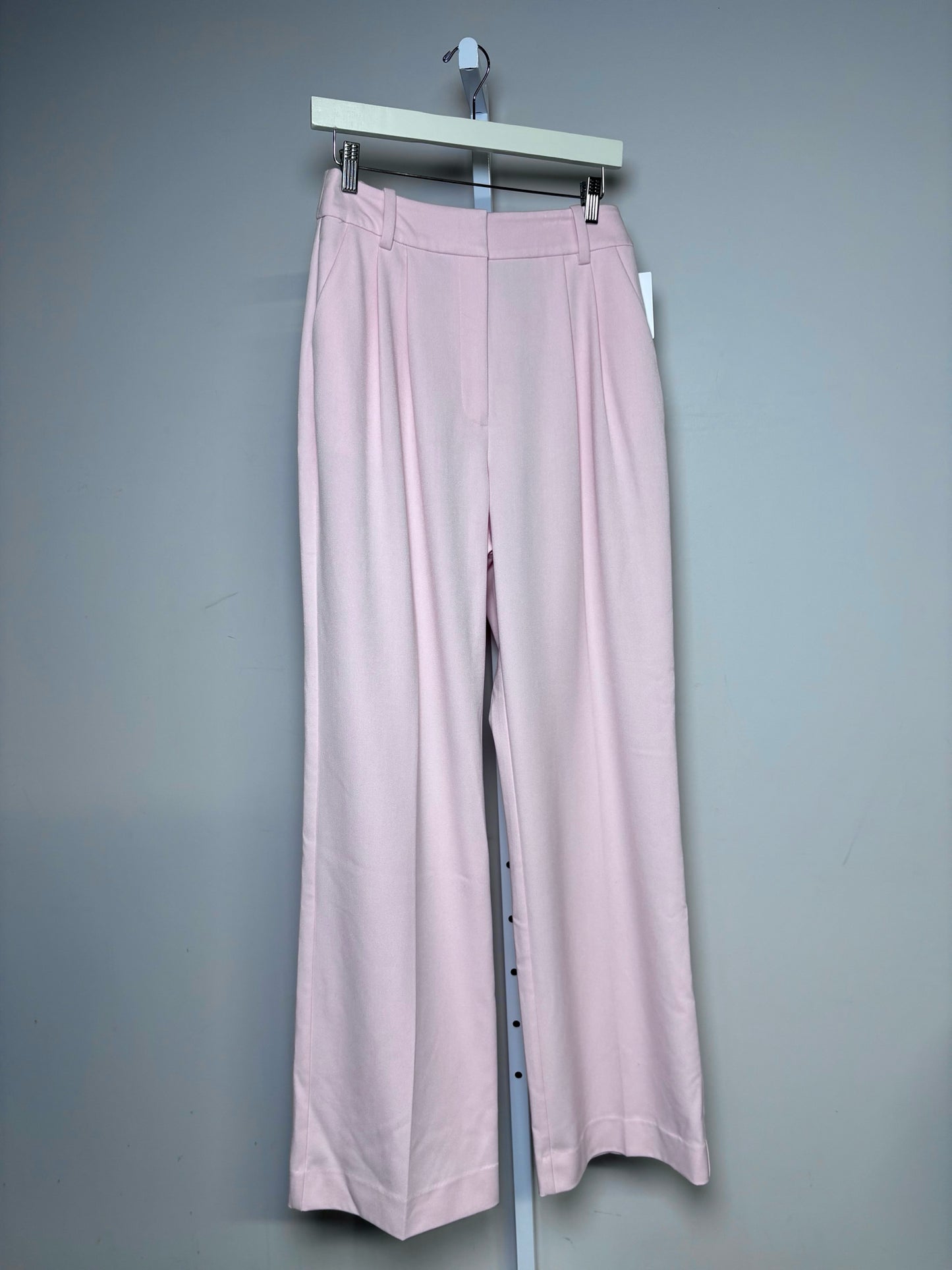 Women Size 8 Favorite Daughter Light Pink Pleats Wide Leg Pre-owned Pants