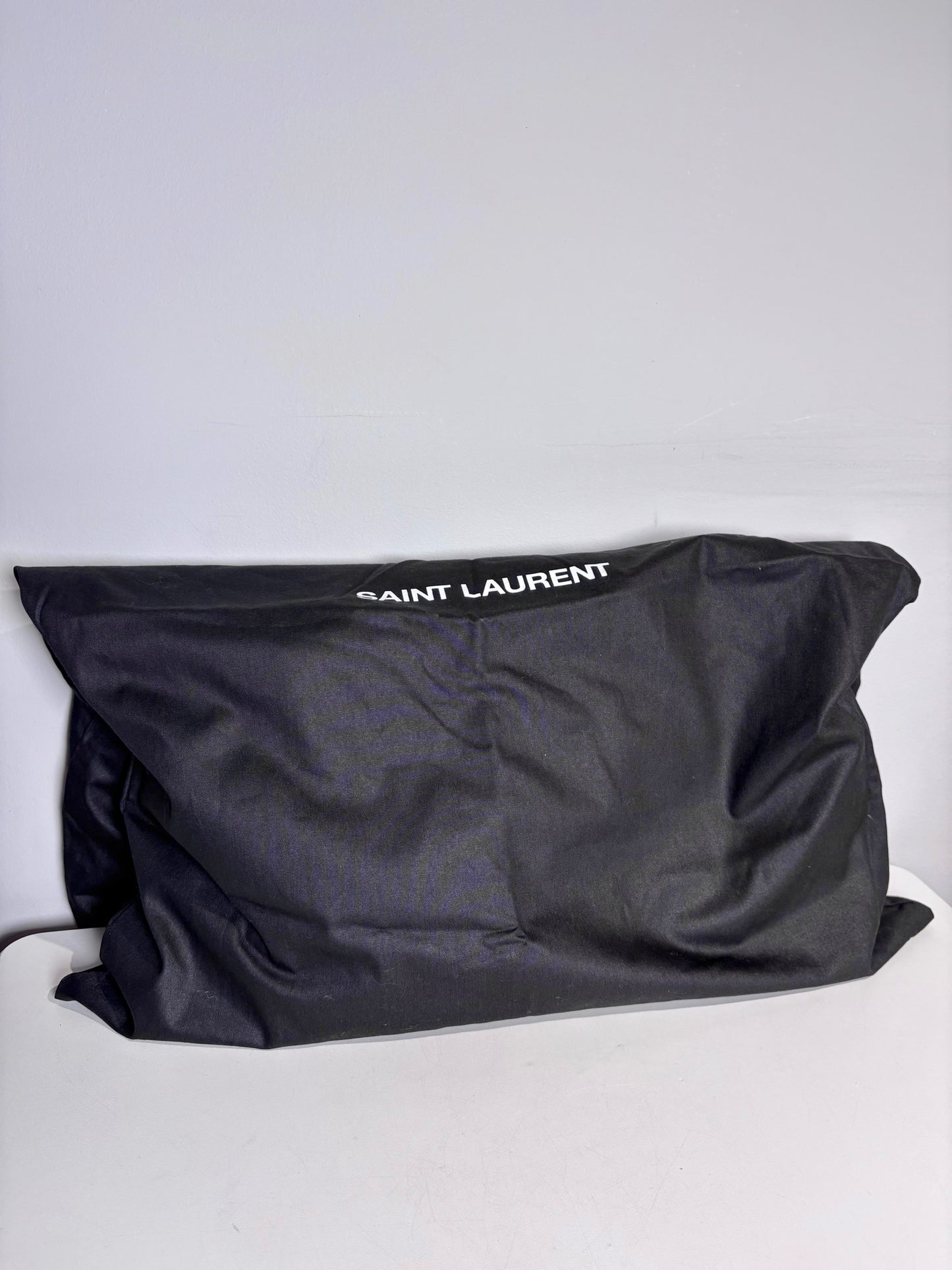 Leather Yves Saint Laurent Black Deer Skin Large Purse