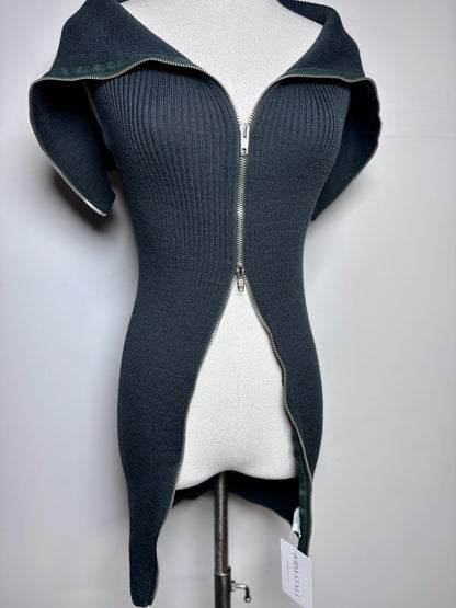 Women Size XS Maison Margiela Forest Green 100% Wool Pre-owned Sweater