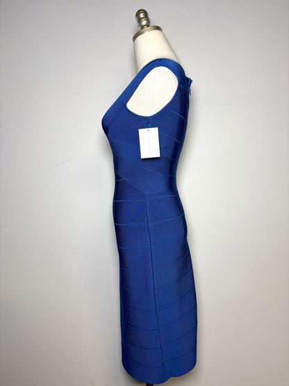 Women Size S Herve Leger Paris Blue Bandage Bodycon Dress