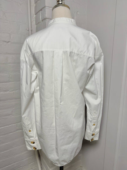 Women Size 2 (4 US) Tibi White Shirt