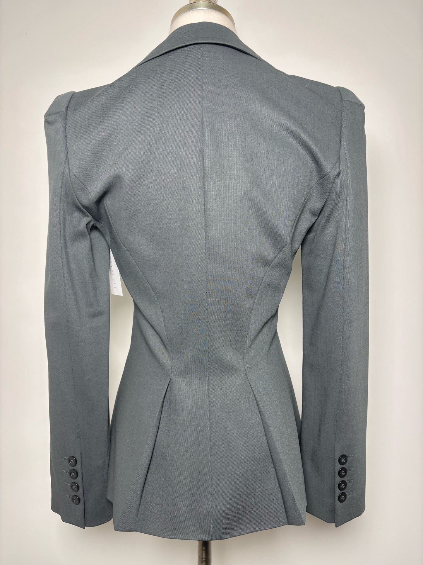 Women Size 40 Emporio Armani Green Solid Blazer