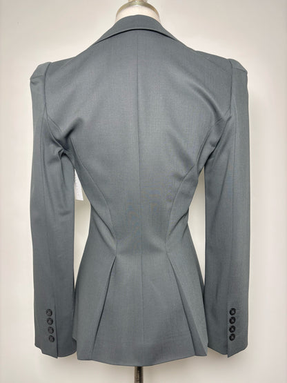 Women Size 40 Emporio Armani Green Solid Blazer