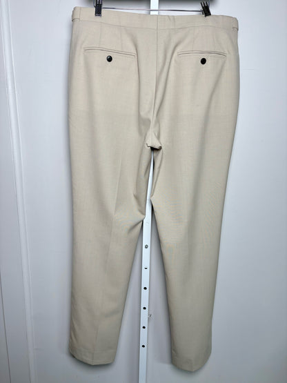 Reiss Khaki Wool Solid Men's Sz 36 Trousers