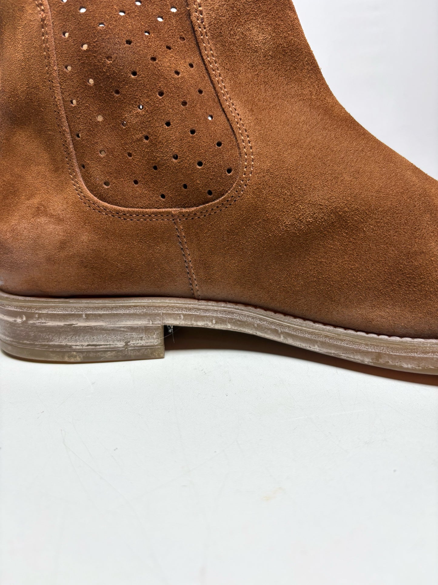 Men's Shoe Size 41 (US 8–8.5) MOMA Cognac Leather & Suede Pre-Owned Boots