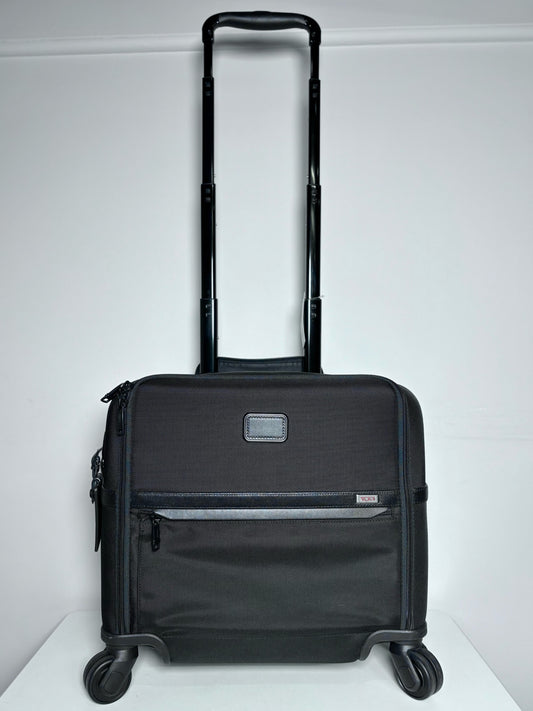 FXT Ballistic Nylon Tumi Alpha 3 Compact Briefcase on Wheels