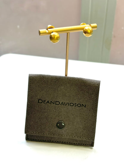 Gold Dean Davidson Facet Stud Earrings