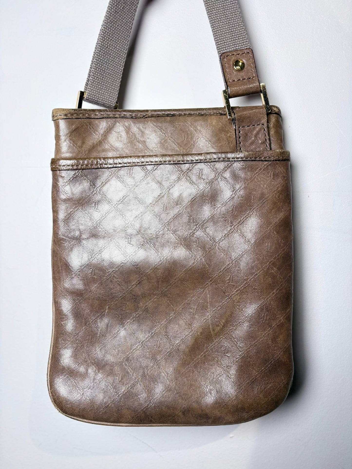 Gwen Stefani L.A.M.B. Solid Leather Vintage Crossbody Purse