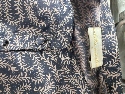 Women Size S Natalie Martin Black & Brown Foliage 100% Silk Women's Dress