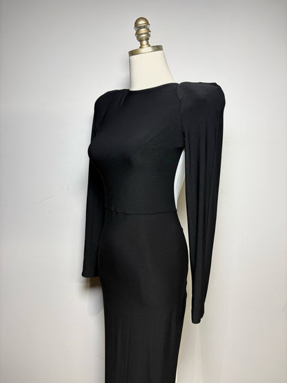 Women's Size 2 Zhivago Contradiction Black & White Colorblock NWT Pre-Owned Maxi Dress