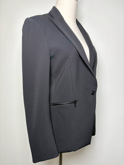 Women Size 6 Veronica Beard Black Solid Blazer