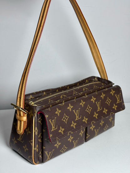 Louis Vuitton Vivacite MM Monogram Coated Canvas Authentic Bag Pre-owned