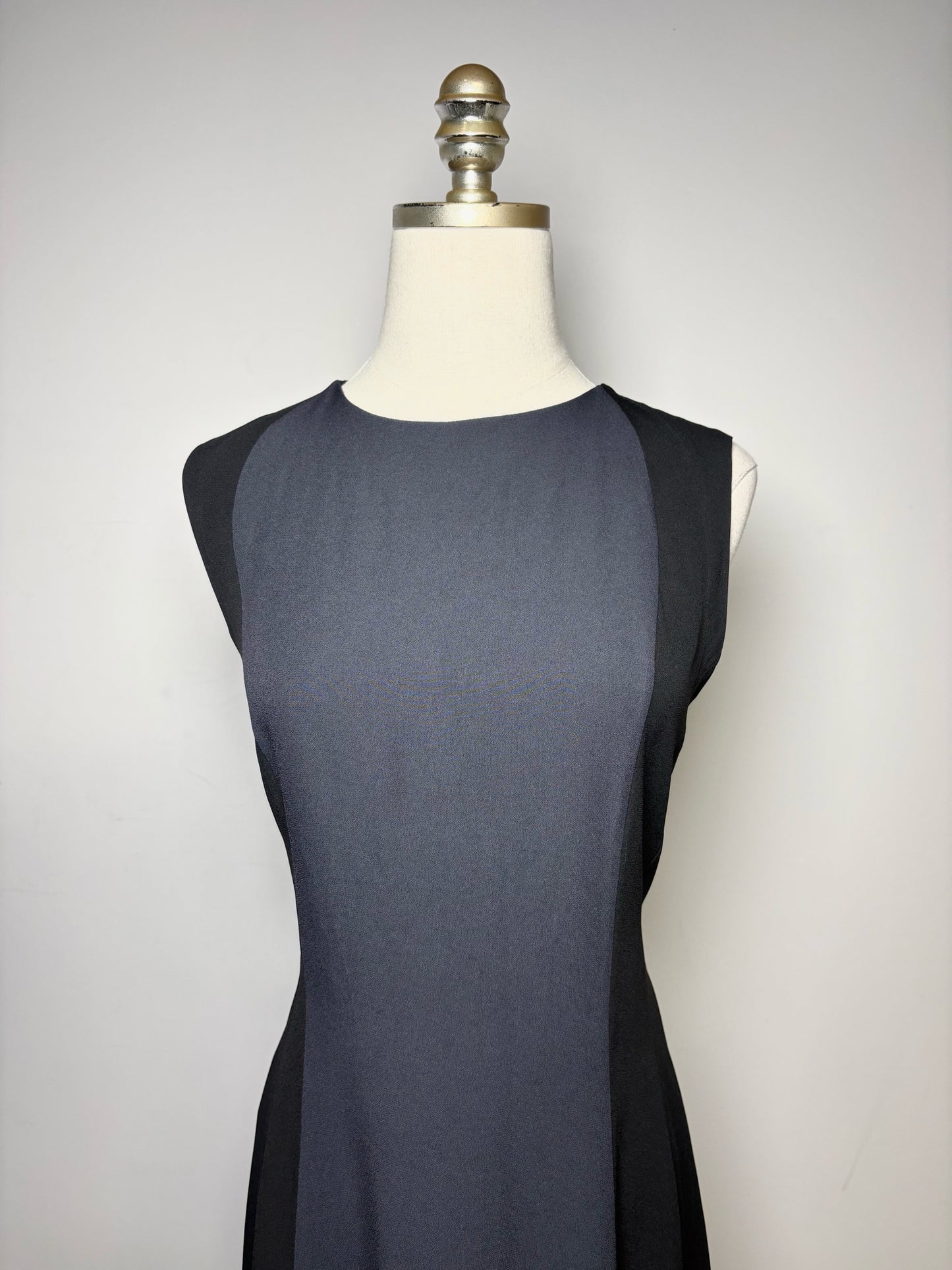 Women Size 44 (8 US) Marni Black, gray Colorblock Sheath Dress