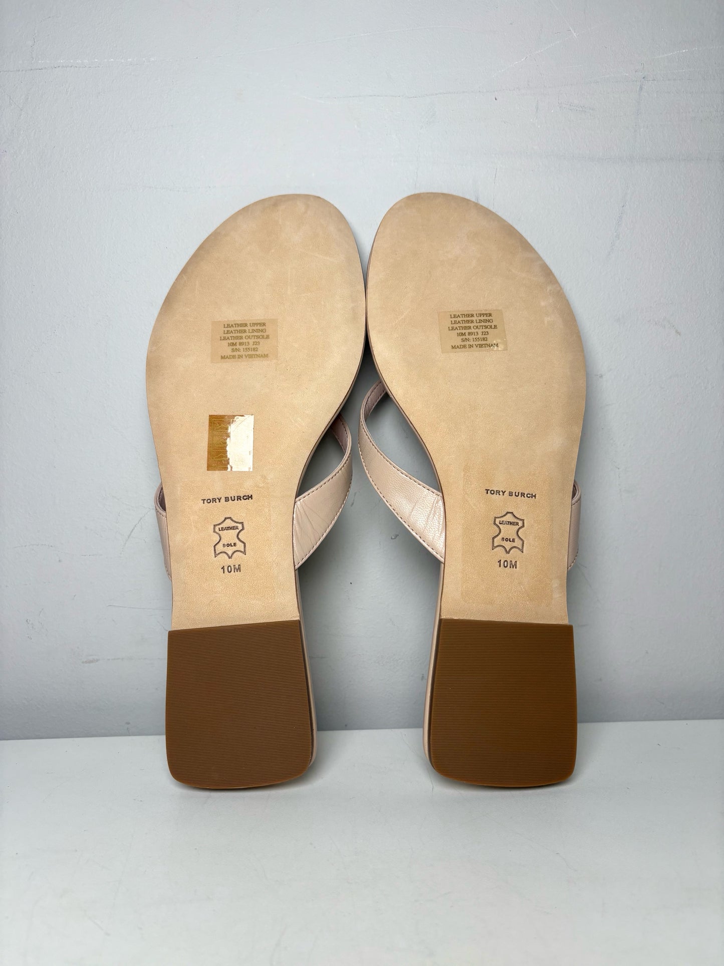 W Shoe Size 10 Tory Burch Light Pink Leather Goat NWT, Pre-owned Sandals