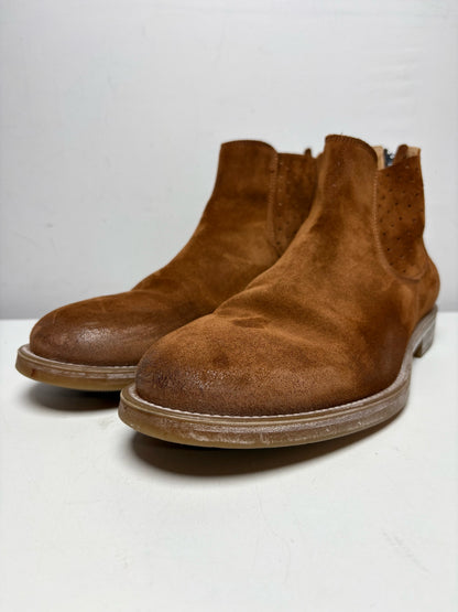Men's Shoe Size 41 (US 8–8.5) MOMA Cognac Leather & Suede Pre-Owned Boots