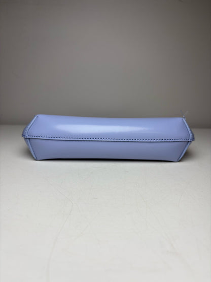 Women's BY FAR Amber Mini Baby Blue Patent Leather Pre-Owned Shoulder Bag