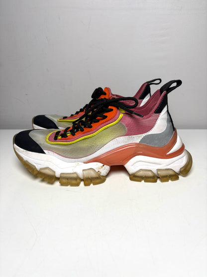 W Shoe Size 7 Moncler Leave No Trace Multi-Color PVC Pre-owned Sneakers